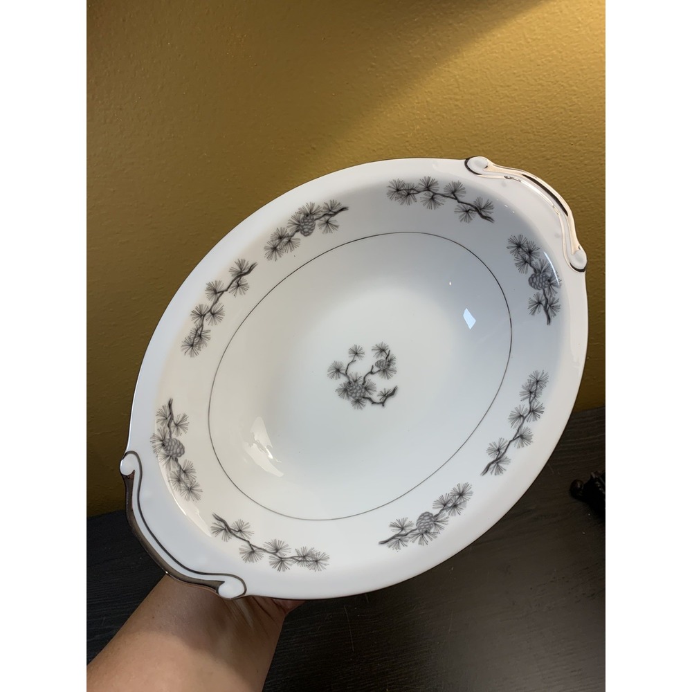 Empress China Seyei Japan Silver Cone 400 Vegetable Serving‎ Bowl